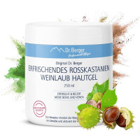 Dr. Berger Refreshing Horse Chestnut Vine Leaves Skin Gel 250ml| ICADA natural certification | Made in Germany