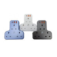 MEC x JT - WW07-G3C-PD PowerBar | Power Strip | T-shaped smart extension board | Charger (13A x 3 + USB x 2 + Type-C x 1) | 3 colors to choose