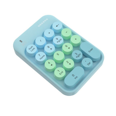 Mofii Geezer Z5 Series - 2.4GHZ Wireless Keypad (18KYES) - Blue| 5 colour select | Plug and play