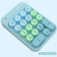 Mofii Geezer Z5 Series - 2.4GHZ Wireless Keypad (18KYES) - Blue| 5 colour select | Plug and play