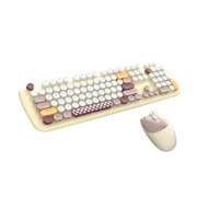 Mofii Geezer Zero Series 2.4GHZ Wireless keyboard & mouse set - Rice White| 3 colour select | Plug and play