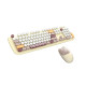 Mofii Geezer Zero Series 2.4GHZ Wireless keyboard & mouse set - Rice White| 3 colour select | Plug and play