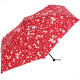 日本 Nifty Colors 花花碳輕量迷你傘 - 紅色