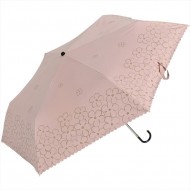 日本 Nifty Colors 彎鉤三折傘 - 粉色