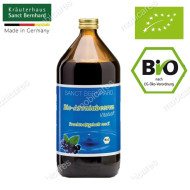 Sanct Bernhard Organic Aronia Berry Juice - 1000ml | No added sugar and water | Made in Germany | Includes small measuring cup | Best before: November 25, 2027